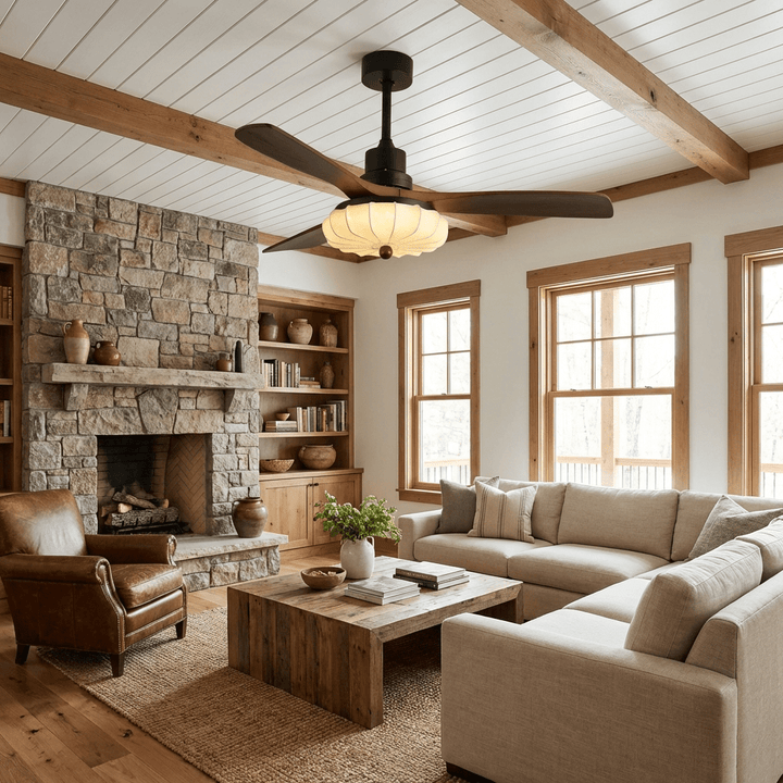 Lotus Bloom Ceiling Fan Light - Vakkerlight