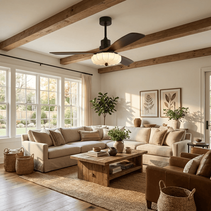 Lotus Bloom Ceiling Fan Light - Vakkerlight