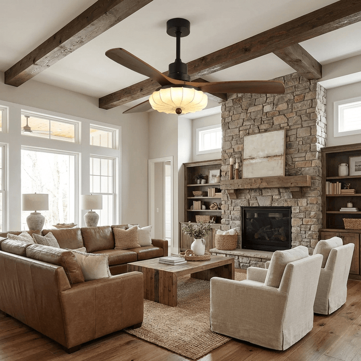 Lotus Bloom Ceiling Fan Light - Vakkerlight