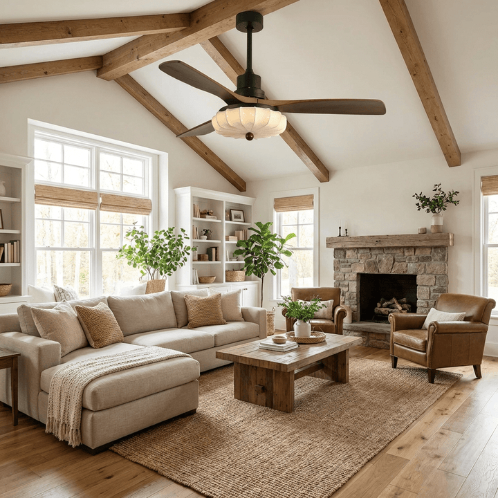 Lotus Bloom Ceiling Fan Light - Vakkerlight