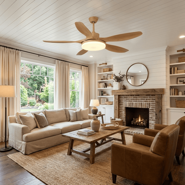 Keltis 48"/52" Ceiling Fan Light - Vakkerlight