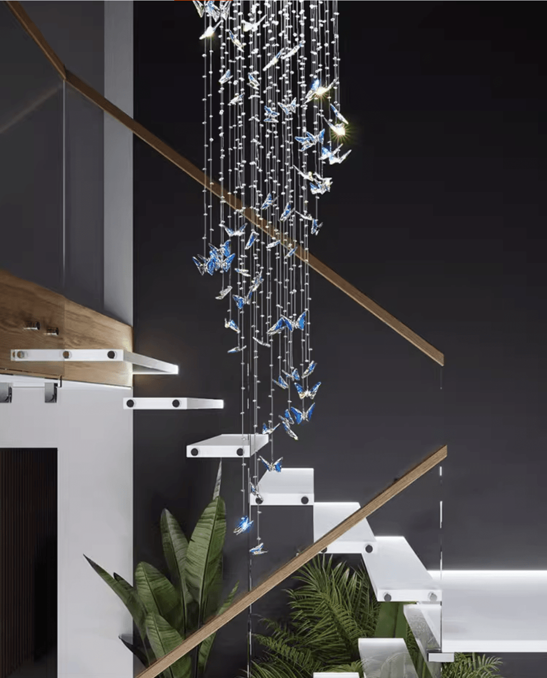 Crystalwing Butterfly Chandelier - Vakkerlight