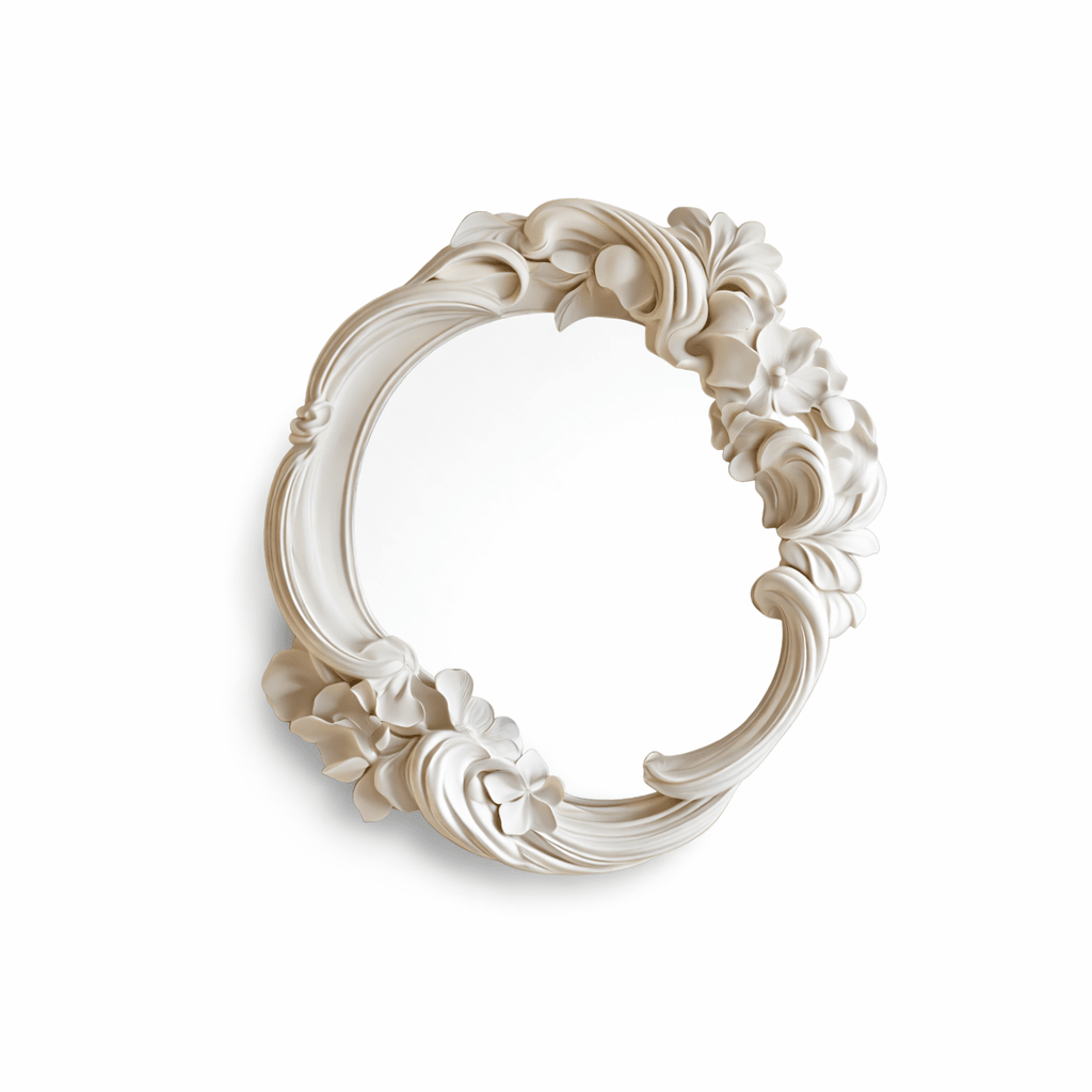 Floral Carve Vanity Mirror - Vakkerlight
