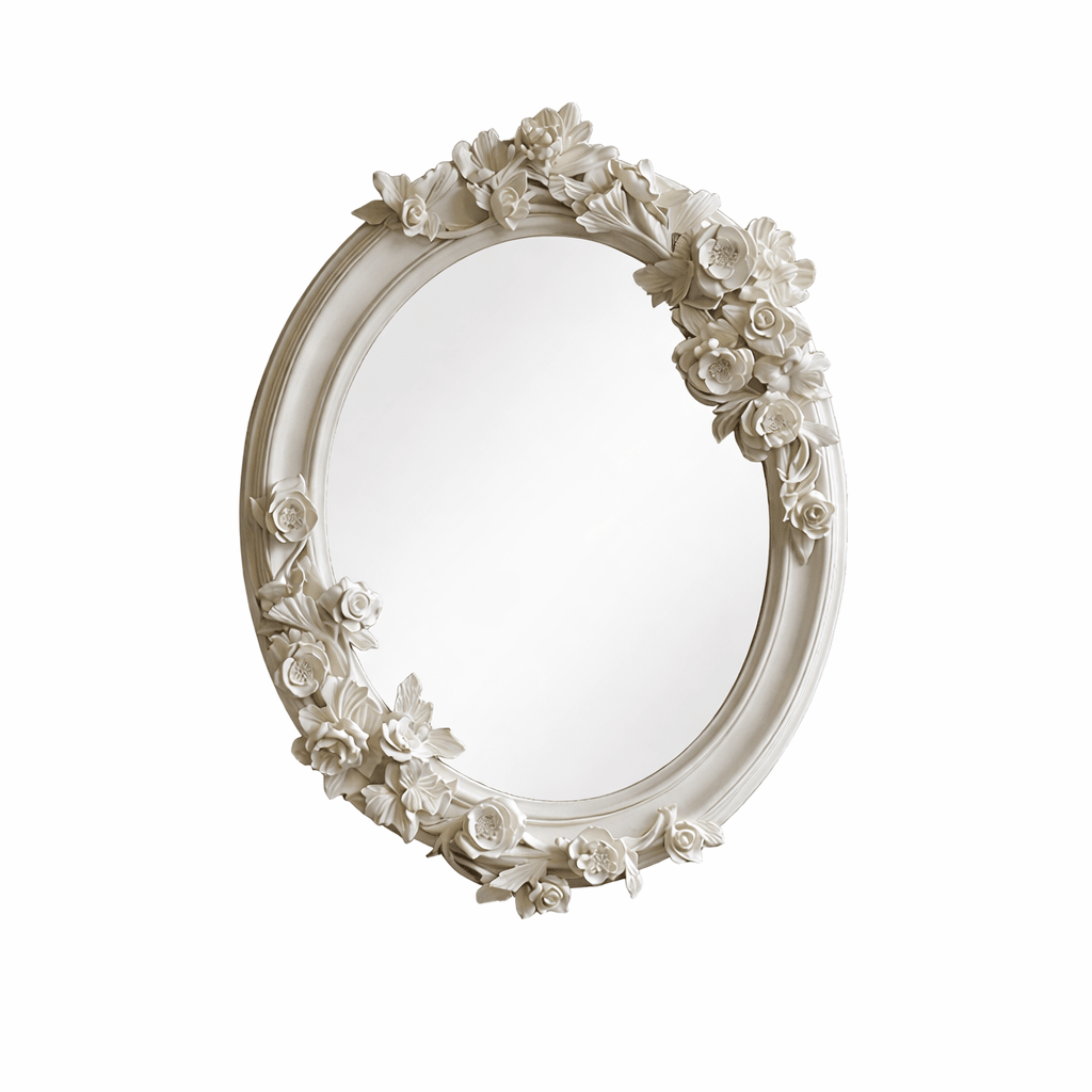 Floral Carve Vanity Mirror - Vakkerlight