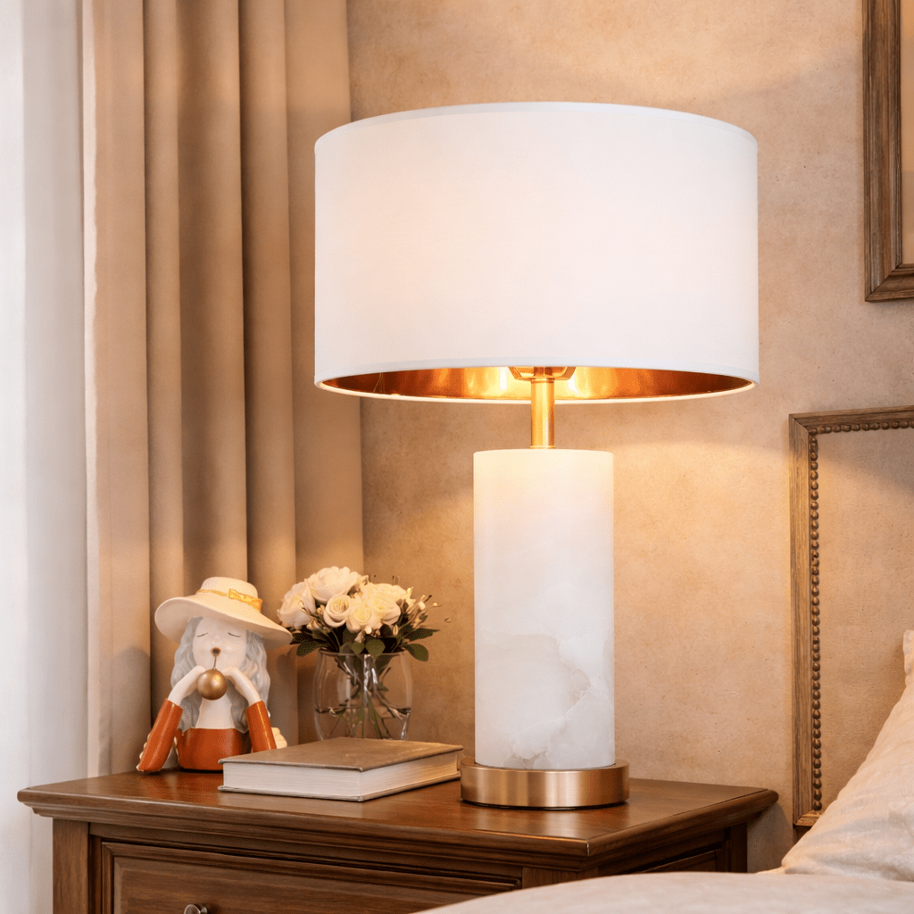 Lineham Alabaster Table Lamp - Vakkerlight