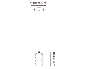 Origo Pendant Lamp — Dimension drawings 1