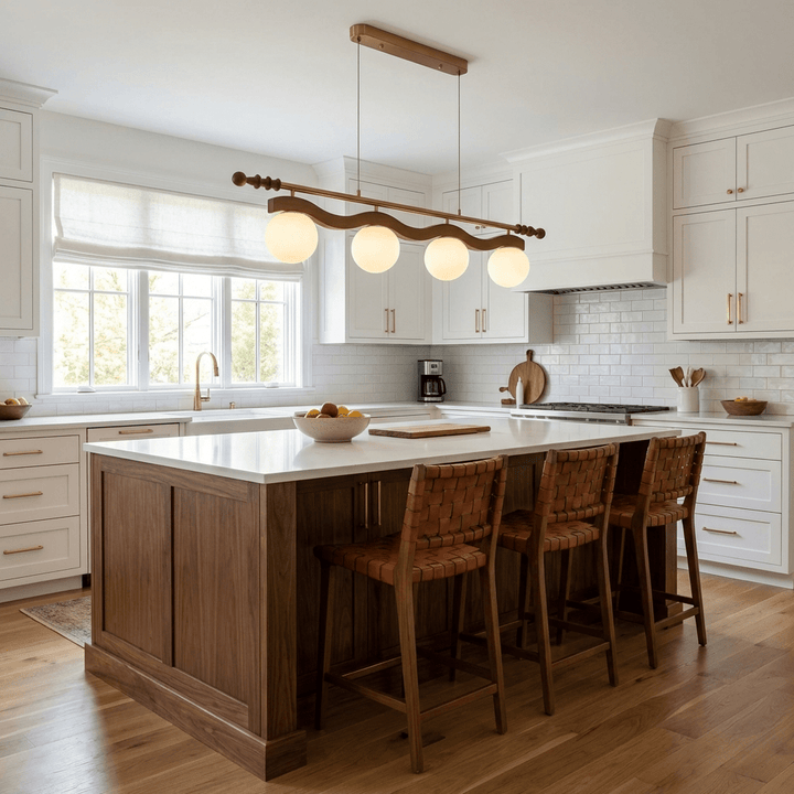 Sinuara Ribbon Globe Linear Chandelier