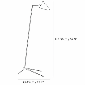 مصباح أرضي Arm Spider — Dimension drawings 1