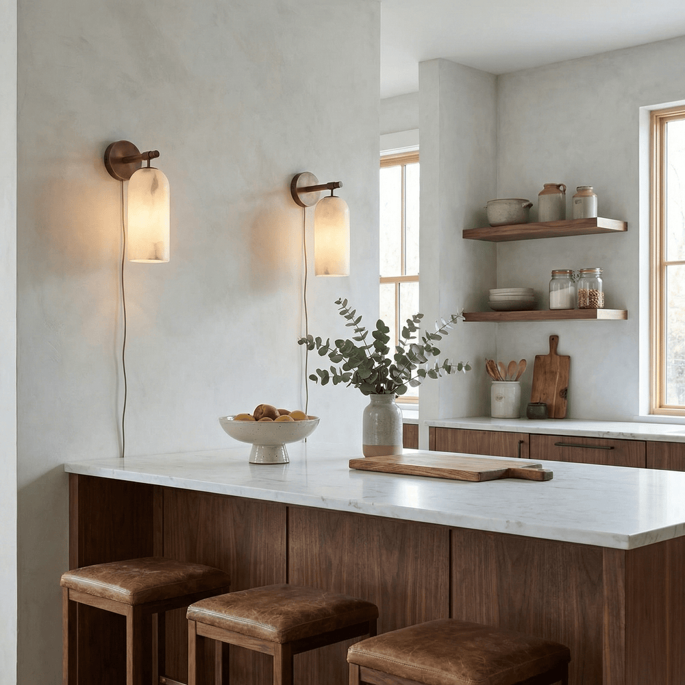 Pillar Alabaster Plug - in Wall Sconce - Vakkerlight