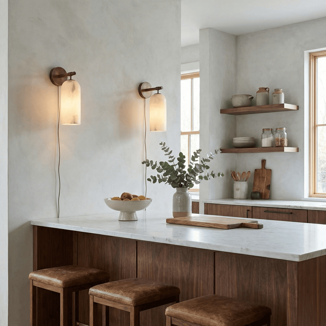 Pillar Alabaster Plug - in Wall Sconce - Vakkerlight