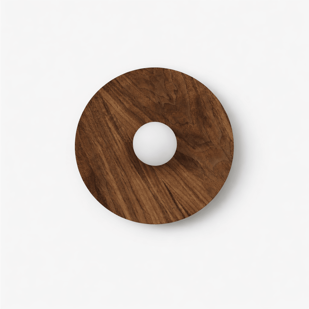 Vireo Wood Disc Wall Light - Vakkerlight