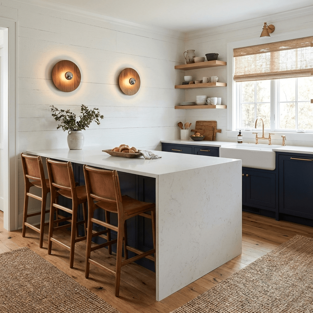 Vireo Wood Disc Wall Light - Vakkerlight