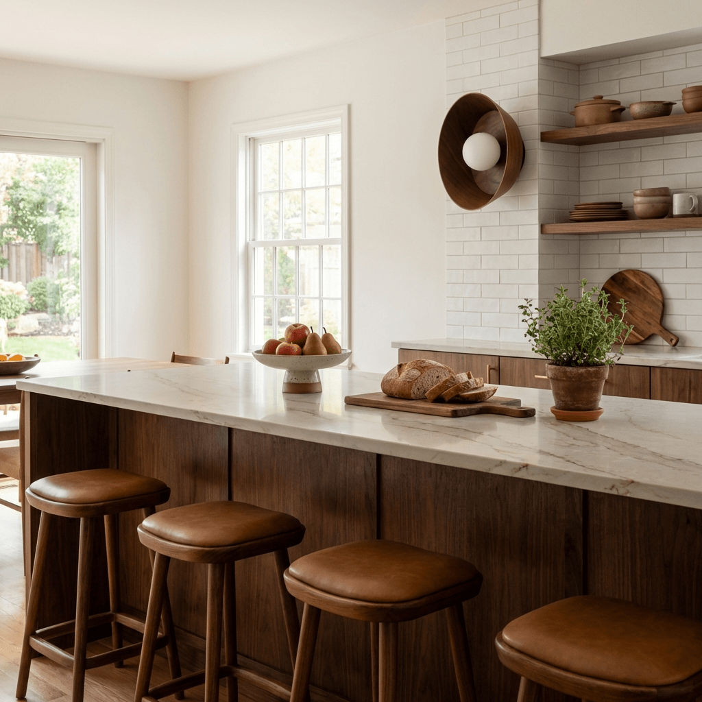 Vireo Wood Disc Wall Light - Vakkerlight