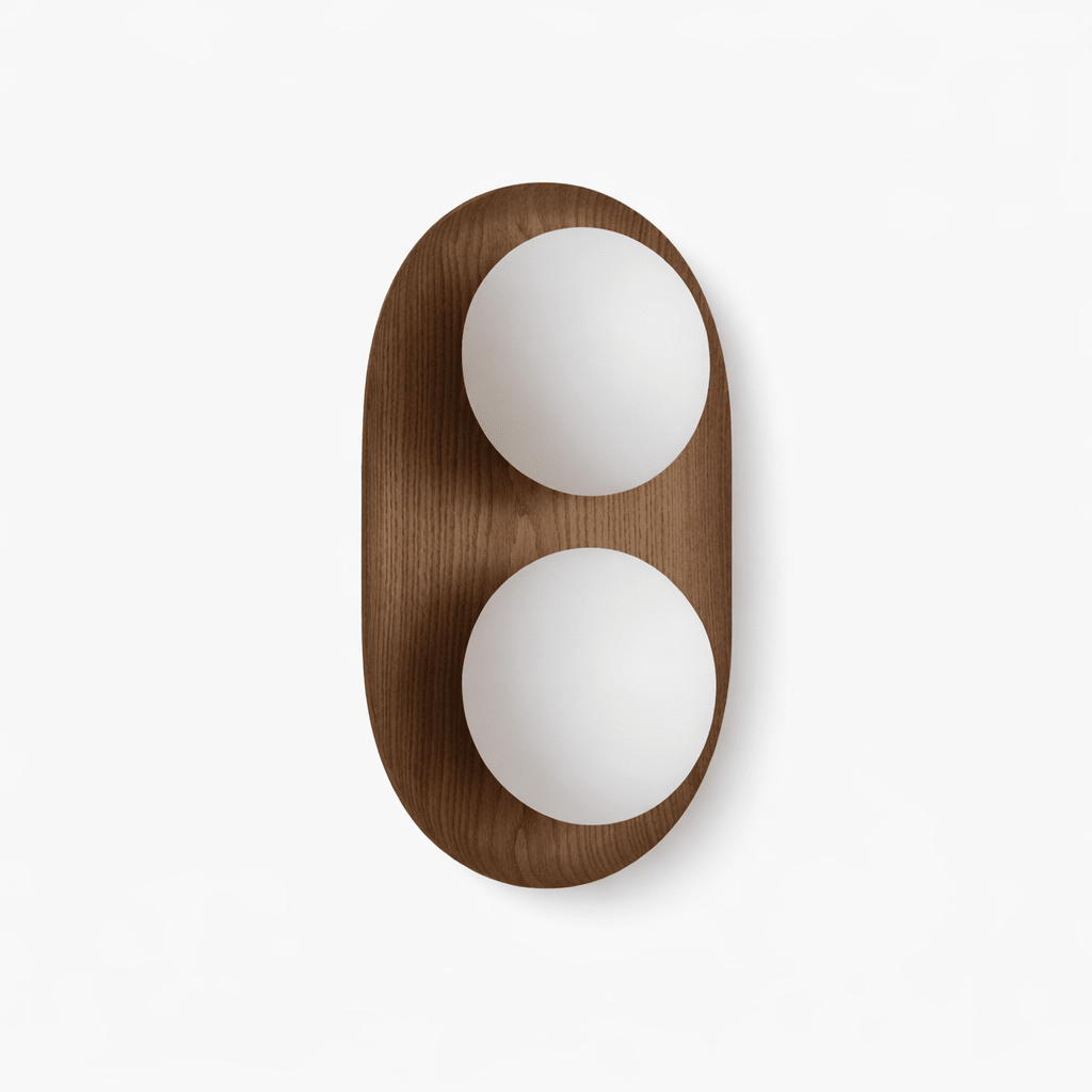 Duo Orb Wood Wall Lamp - Vakkerlight