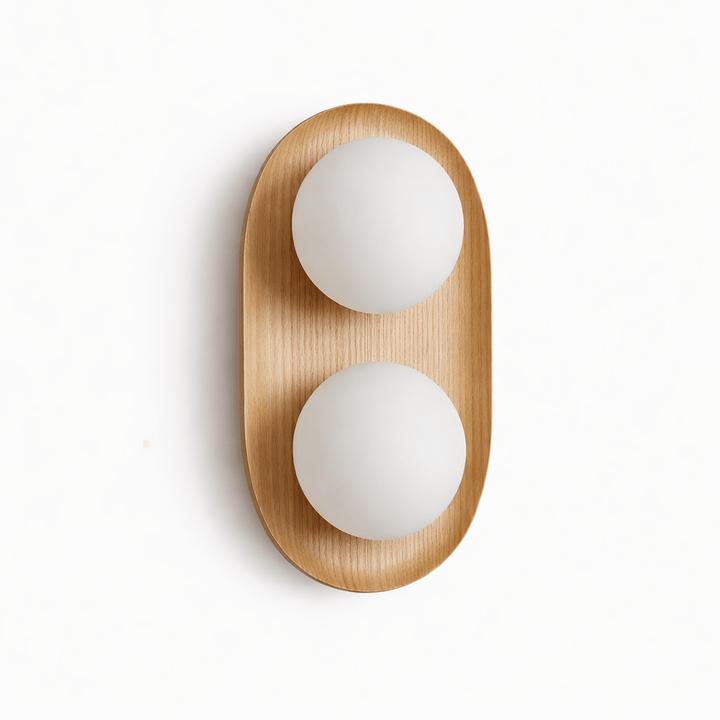 Duo Orb Wood Wall Lamp - Vakkerlight