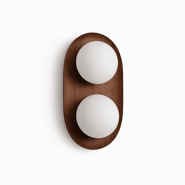 Duo Orb Wood Wall Lamp - Vakkerlight