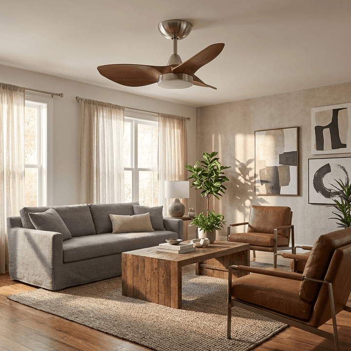 Mistral Aerodynamic Ceiling Fan Light - Vakkerlight