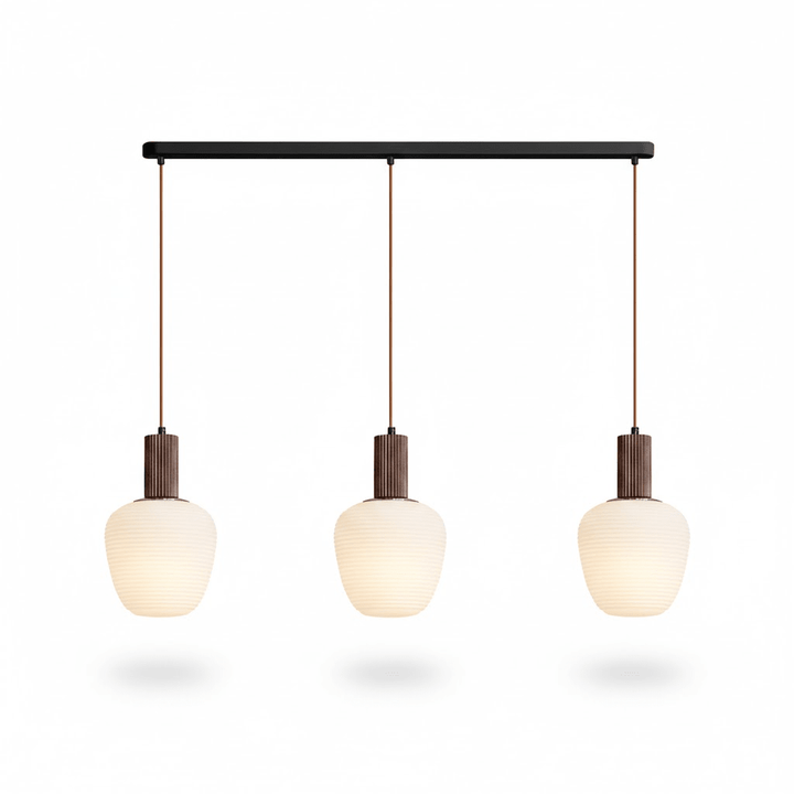 Elowen Fluted Opal Pendant Lamp - Vakkerlight