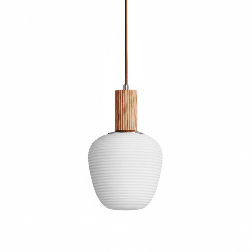 Elowen Fluted Opal Pendant Lamp - Vakkerlight