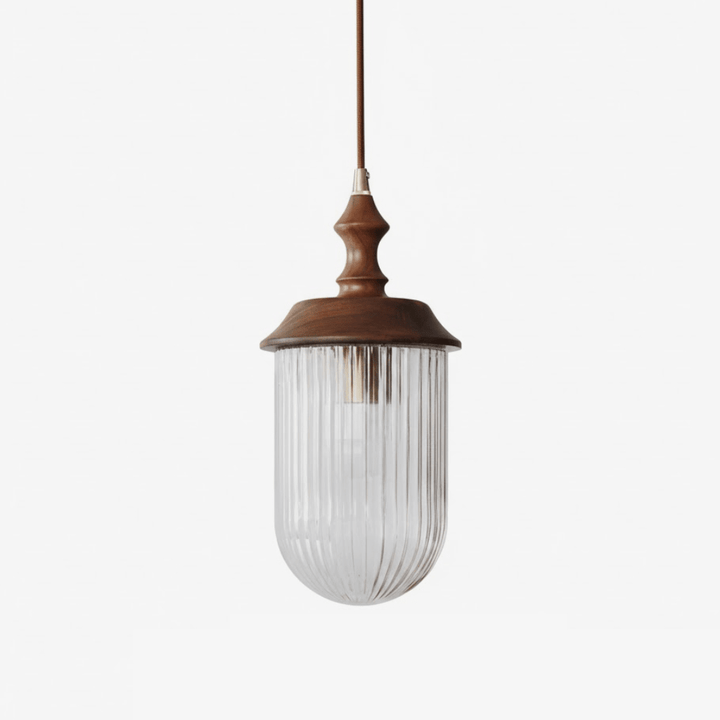 Solas Ribbed Glass Pendant Lamp - Vakkerlight