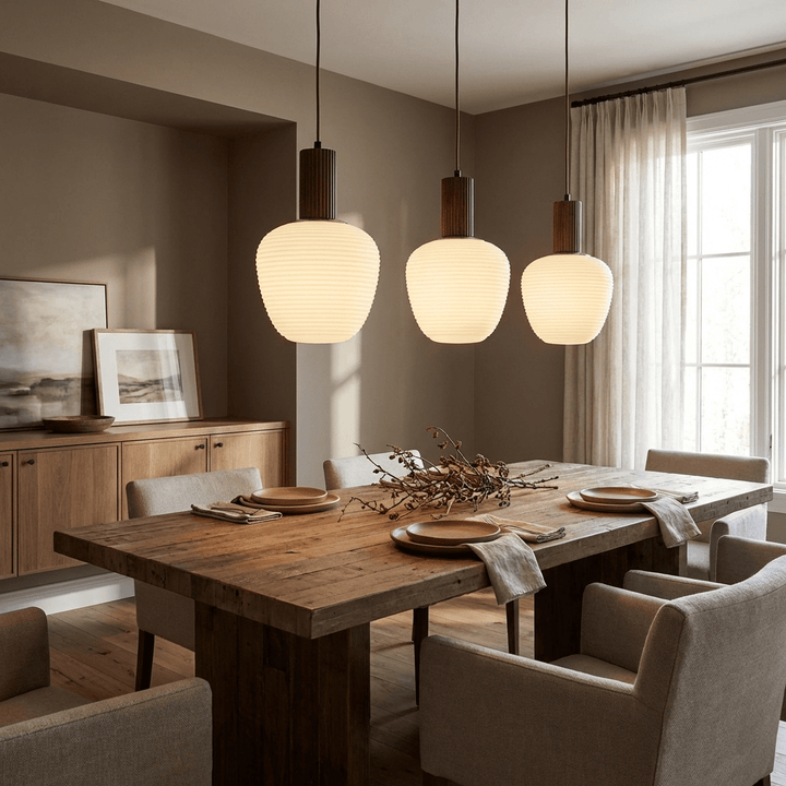 Elowen Fluted Opal Pendant Lamp - Vakkerlight