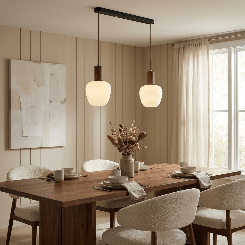 Elowen Fluted Opal Pendant Lamp - Vakkerlight