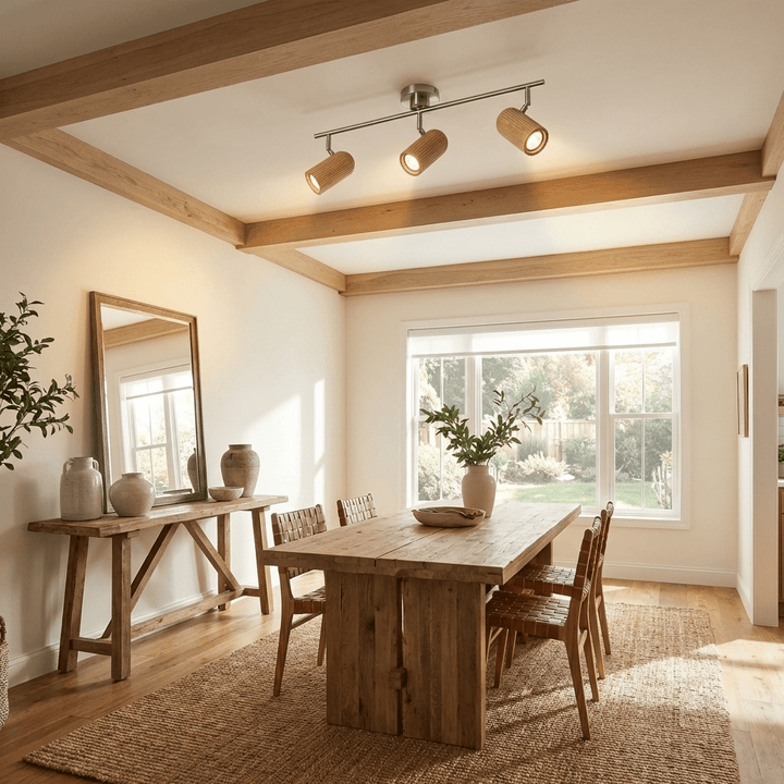 Trio Wood Ceiling Light - Vakkerlight