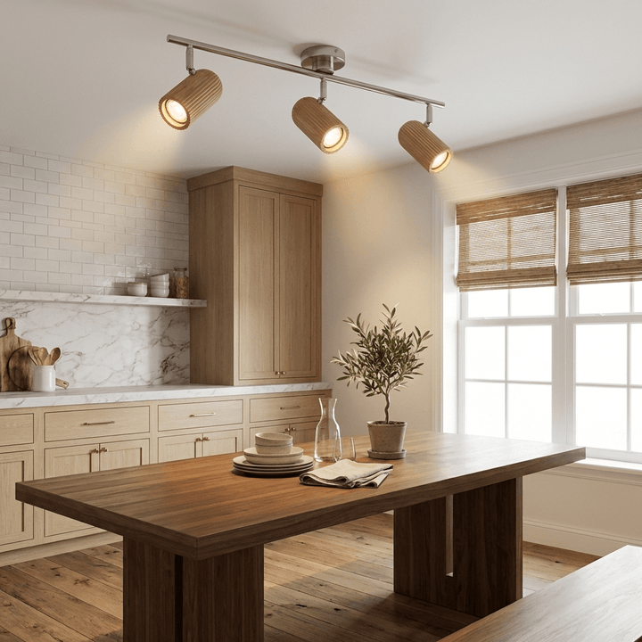 Trio Wood Ceiling Light - Vakkerlight