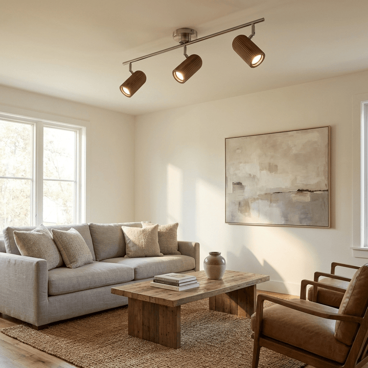 Trio Wood Ceiling Light - Vakkerlight