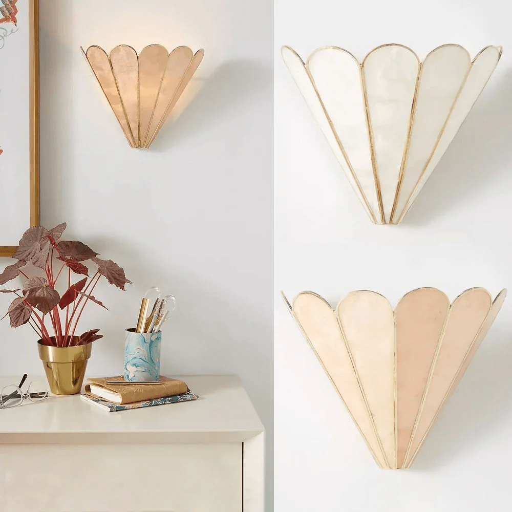 Mica Shell Petal Wall Lamp - Vakkerlight