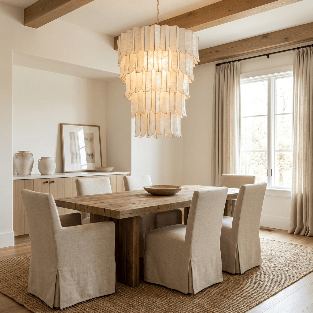 Cascara Shell Chandelier - Vakkerlight