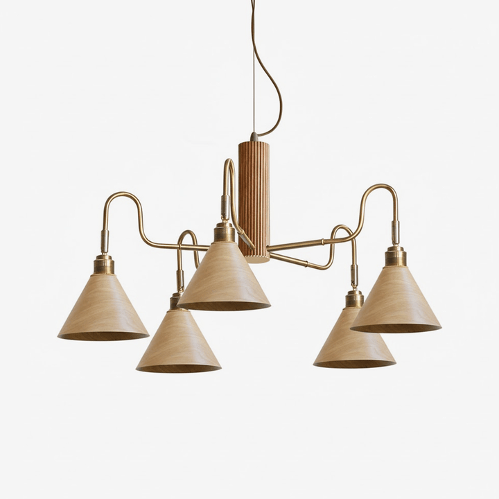 Bravik Wood Chandelier - Vakkerlight