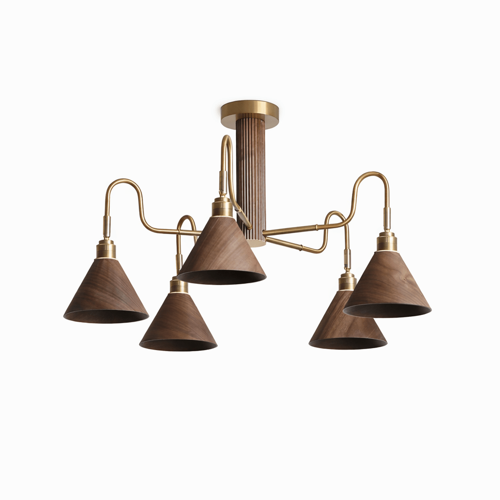 Bravik Wood Chandelier - Vakkerlight