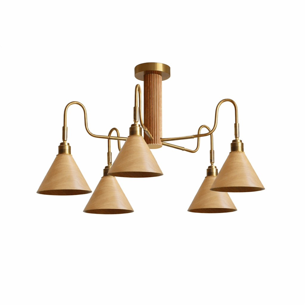 Bravik Wood Chandelier - Vakkerlight