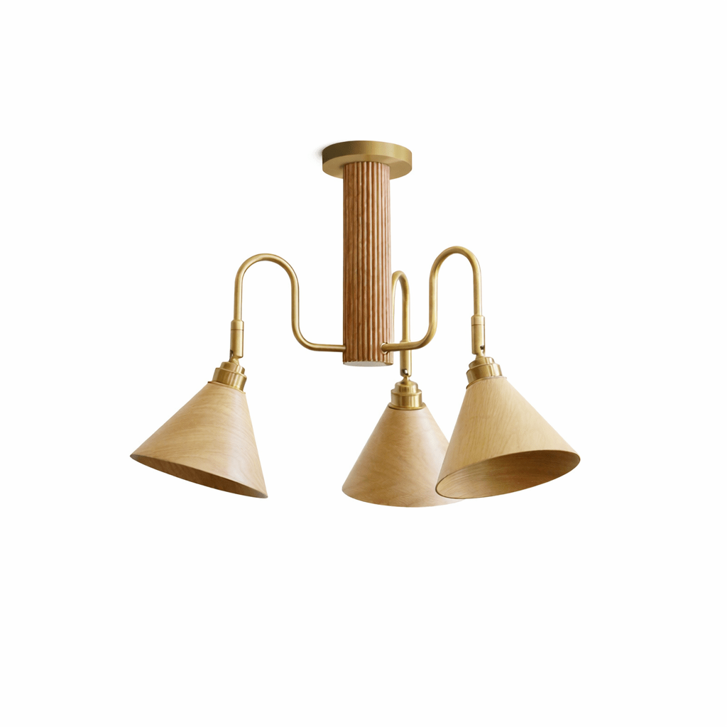 Bravik Wood Chandelier - Vakkerlight