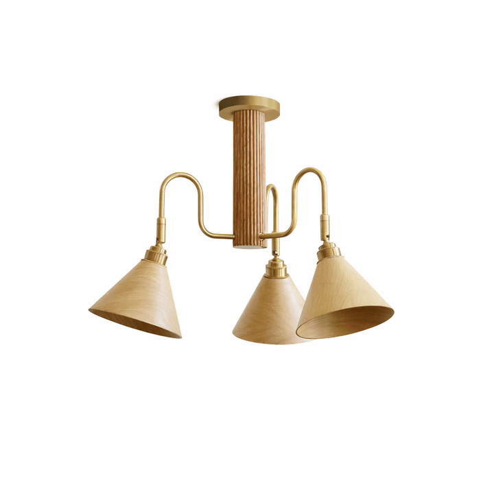 Bravik Wood Chandelier - Vakkerlight
