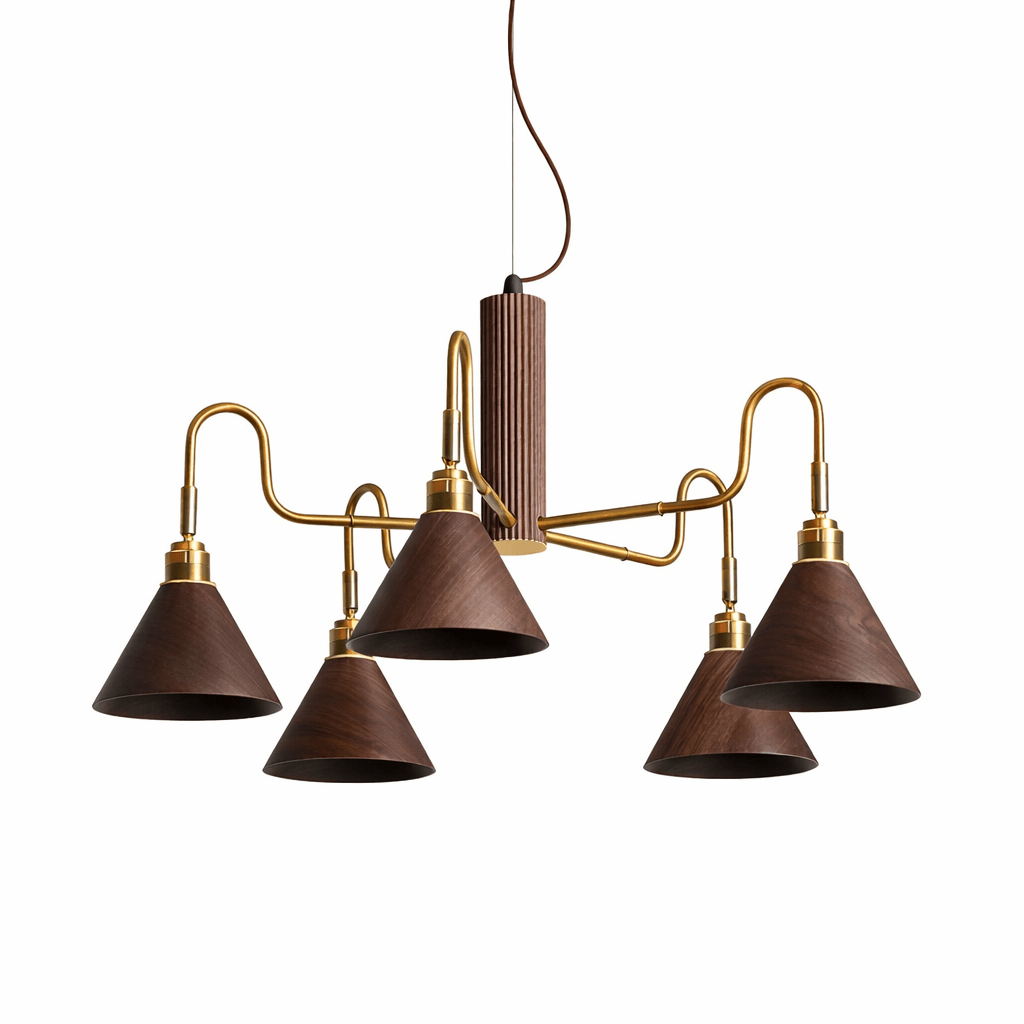 Bravik Wood Chandelier - Vakkerlight