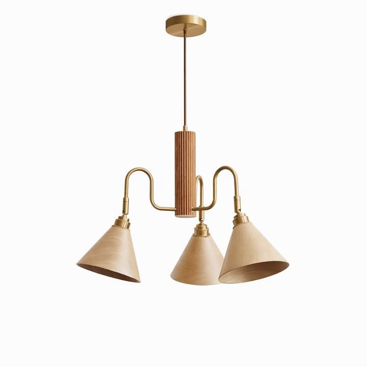 Bravik Wood Chandelier - Vakkerlight