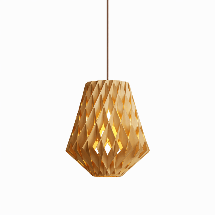 Origami Wood Pendant Lamp