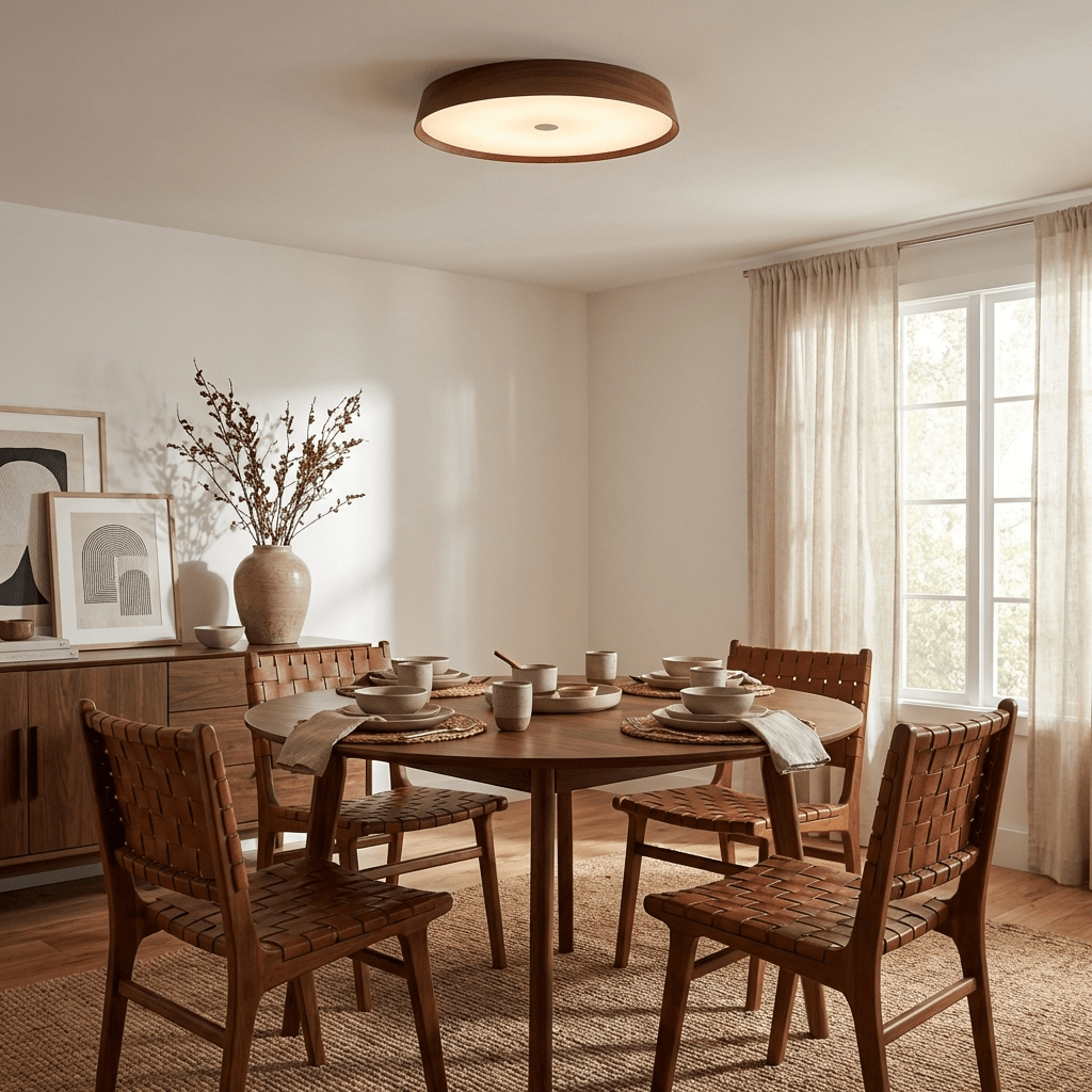 Lunara Wooden Ceiling Light - Vakkerlight