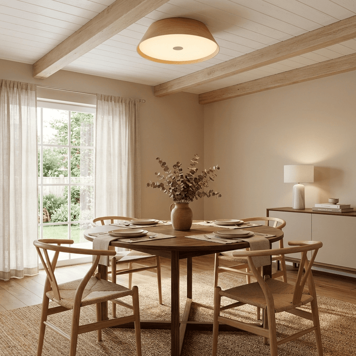 Lunara Wooden Ceiling Light - Vakkerlight