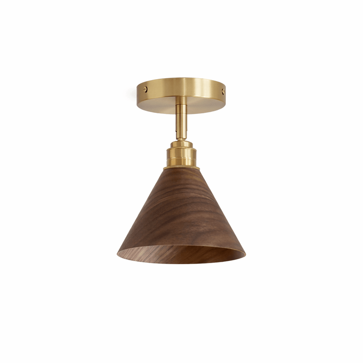 Cone Semi - Flush Ceiling Light - Vakkerlight