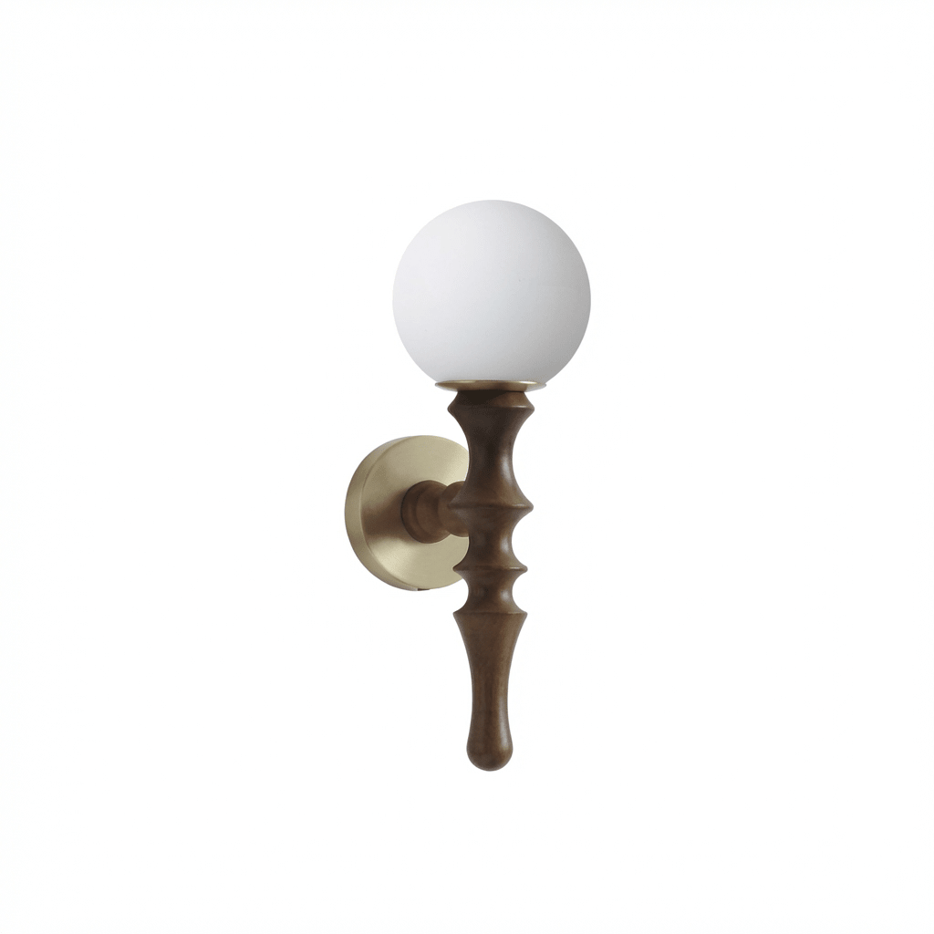 Thalor Wood Globe Wall Lamp - Vakkerlight