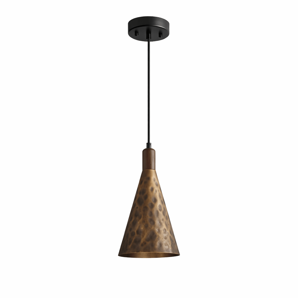 Dravik Hammered Brass Pendant Collection - Vakkerlight