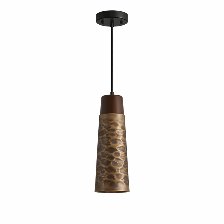 Dravik Hammered Brass Pendant Collection - Vakkerlight
