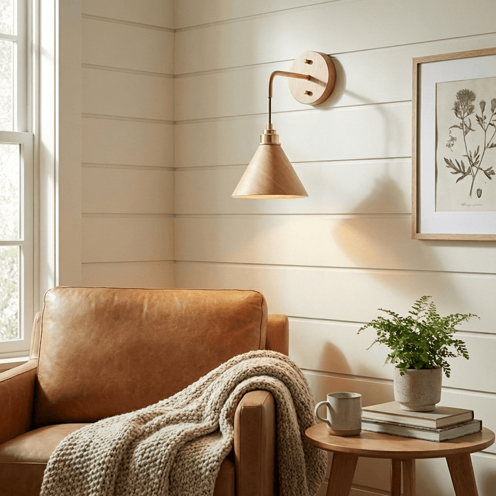 Norvyn Wood Drop Wall Lamp - Vakkerlight