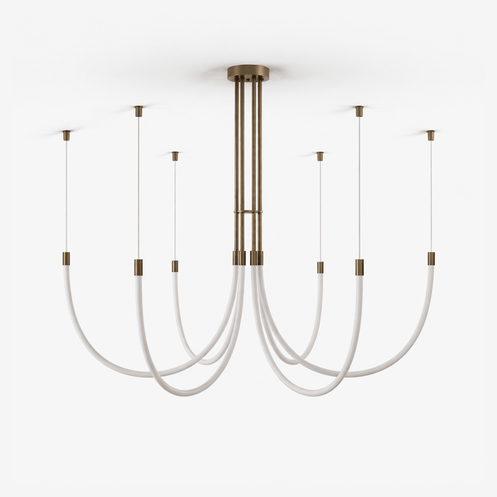 Serpentine Halo Chandelier - Vakkerlight
