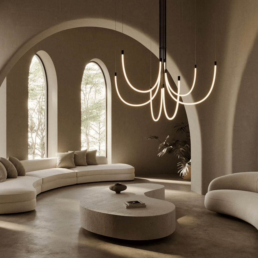 Serpentine Halo Chandelier - Vakkerlight