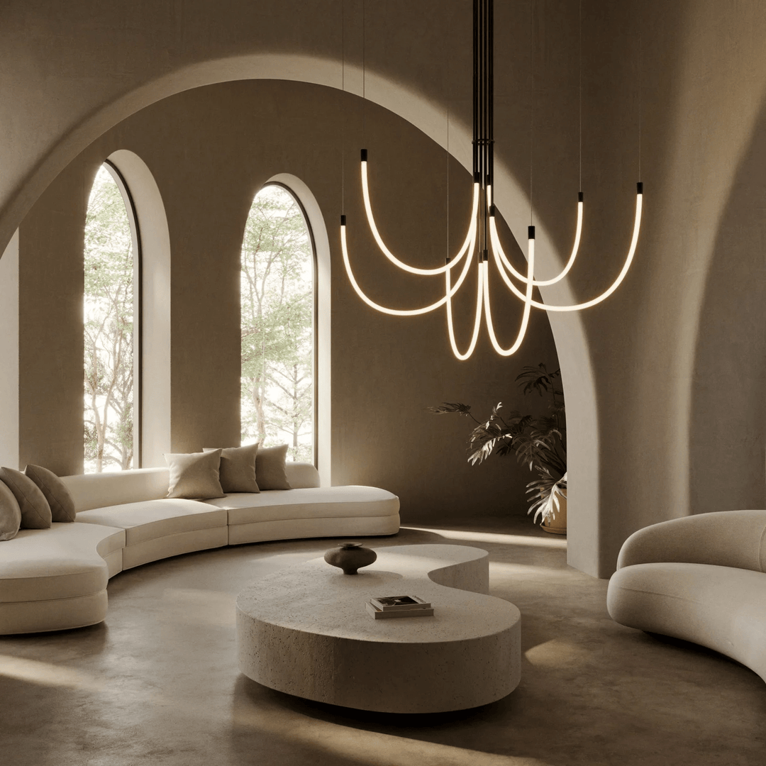 Serpentine Halo Chandelier - Vakkerlight