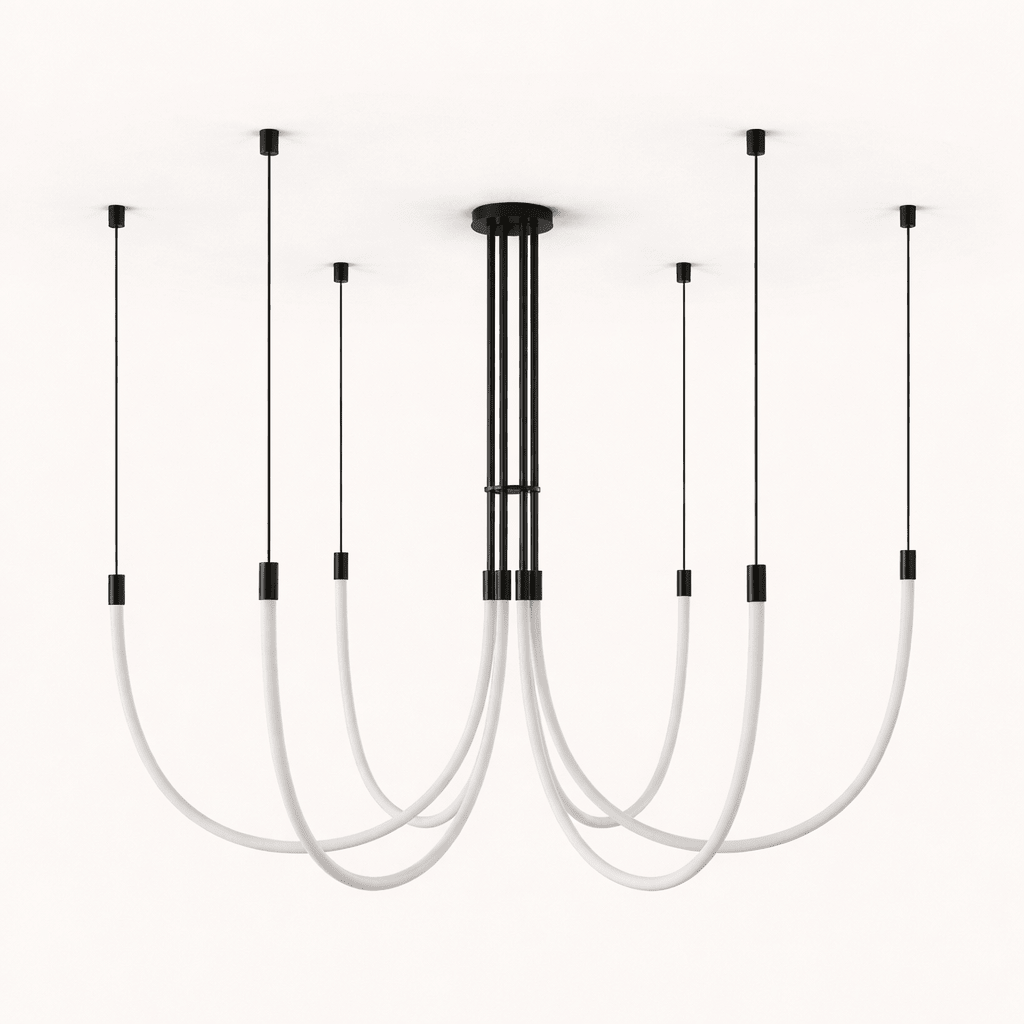 Serpentine Halo Chandelier - Vakkerlight
